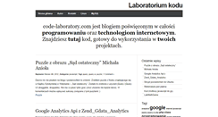 Desktop Screenshot of code-laboratory.com